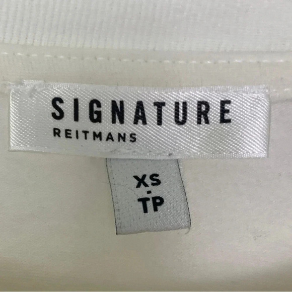 REITMANS 3/4 Puff Eyelet Sleeve Crew  Neck Top - Picture 6 of 7